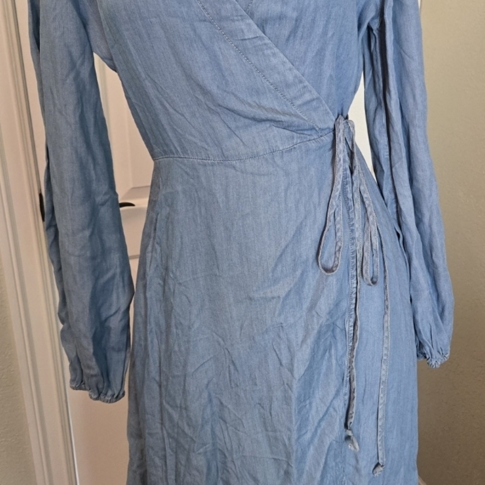 Blue Wrap Dress